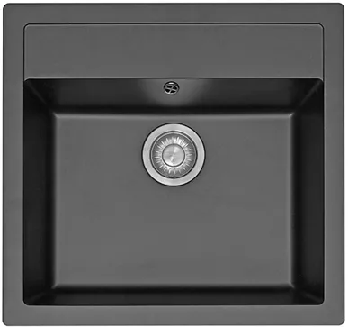 Fregadero de cocina Franke Tectonite, 560x530 mm, grafito metálico