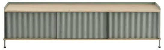 Muuto Enfold Sidebord 186x45 Roble/Verde Empolvado